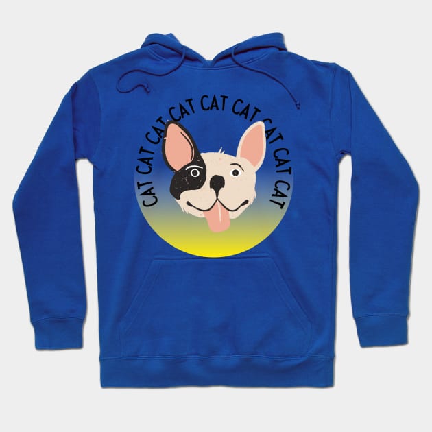 Slightly Wrong Pug Cat Hoodie by waltzart